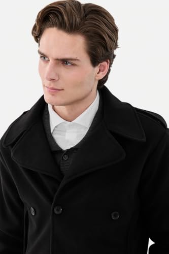 Image of SNITCH Men Casual & Formal Jacket | Regular Fit Notch Lapel Solid Design & Buttoned Closure | Premium Polyester Fabric & Woven Texture For Office