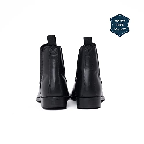 RESISTANCE Women's Black Chelsea Boots- Genuine Leather2