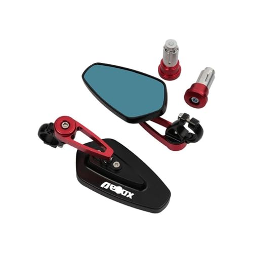 Rétroviseur Moto pour Yamaha AEROX 155 2015-2021 en Aluminium Noir l'Embout du Guidon