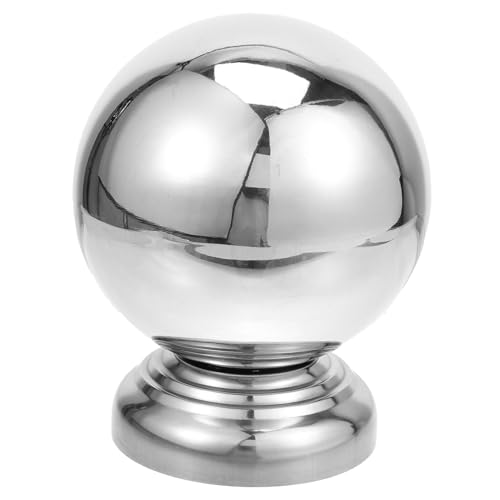 SEWACC Edelstahl Gazing Ball Gartenkugel mit Sockel Wetterfest Reflektierend Dekorativ für Außenbereich Terrasse Gartendeko Kugeln Draußen