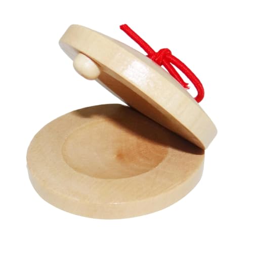 Castanets españoles - Castanetts de Madera Tradicionales | Juguete de Castaneets para niños Rhythm Play | Clappers de los Finger Clackers paara Flamenco, percusión y actuaciones culturales