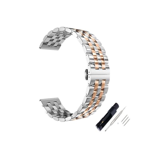 Bracelet de montre en acier inoxydable 20mm 22mm maille métal haut de gamme avec boucle pliante