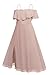 Women Plus Size Bridesmaid Dresses Pink Dusty Off Shoulder Elegant Evening Chiffon High Split Ruched A-Line Long Dress