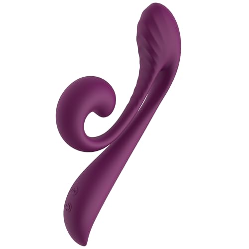 Tracy's Dog Dual Rabbit Vibrator - Dildo Adult Sex Toys for Women & Couples, Clitoral & G-Spot Stimulation, Dual Motors, 10 Vibration Modes, USB Magne