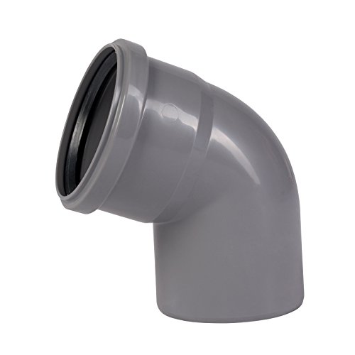 Ostendorf - Tubo HT piegato con guarnizione in gomma 67 ° DN 90