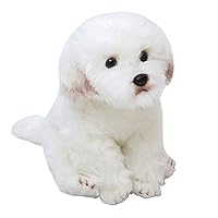 ぬいぐるみ犬マルチーズ　白い犬　子犬　わんちゃんレトロぬいぐるみ犬 ぬいぐるみ犬マルチーズ 白い犬 子犬 わんちゃんレトロ