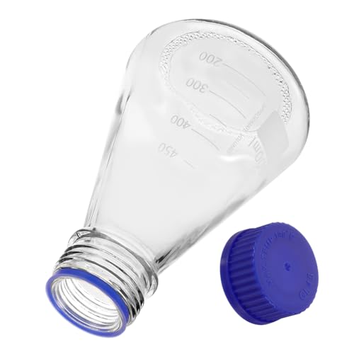 FUNOMOCYA Stable High- Screw-Mouth Flask 500ml Laboratory Glassware Chemistry Flask Calibrated Measurement