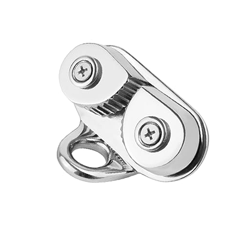 HANABASS Stainless Steel 316 Cam Cleat for Boat Deck Bow Pull up Rope Sailboat Kayak Canoe Dinghy