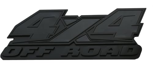Image of 1Pc 4X4 Off Road Emblems Decal Stickers Auto Decoration Accessories 3D Badge Replacemen for F-150 F-250 F-350 Tacoma Tundra Ram Silverado Truck Pickup (Black)