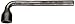 Martin 270S High Carbon Steel 15/16" Hexagon Opening Offset Socket Wrench, 6 Points, 9-1/8" Overall Length, Industrial Black Finish
