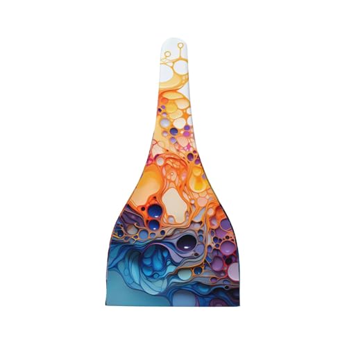 Multicolored marbling Print Newborn Baby Hat, Soft Top Knotted Beanie Cap, Cute Infant Headwear for 0-6 Months Welcome Party2