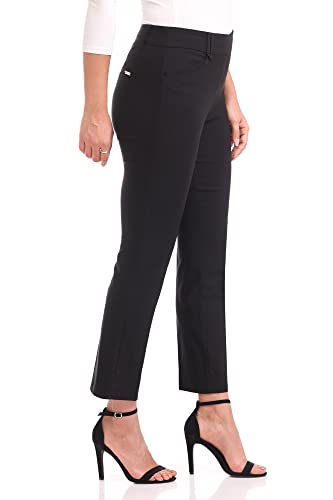 Rekucci Women's Super Stretch Millennium Straight Leg Pant with Front Pockets2