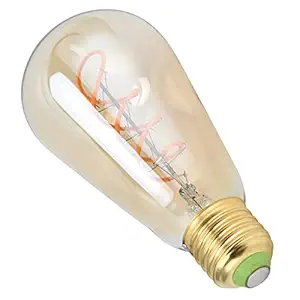 Light Fixtures, Flexible Spiral Filament E27 Bulb for Lamp Parts for Household Lamps for Outdoor Lamp Parts for Electrical Tools(Gold, Pink)