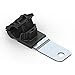 Hellermann Tyton North America 151-01444 Ratchet P Clamp, 0.52"-0.77" Bundle Dia, 180? Medium Length, 0.51" Hole Dia, PA66HIRHSUV, Black, 1.37" Width, 5.44" Length (Pack of 200)