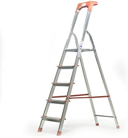 Kasart scala scaletto uso domestico in alluminio portata 150 kg made in Italy certificata EN 131 (5 gradini)