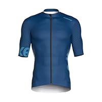 INBIKE Radtrikot Herren Kurzarm Fahrradtrikot Sommer Kurz Atmungsaktiv Trikot Fahrrad Rennrad Radsport Shirt Fahrradbekleidung Blau L
