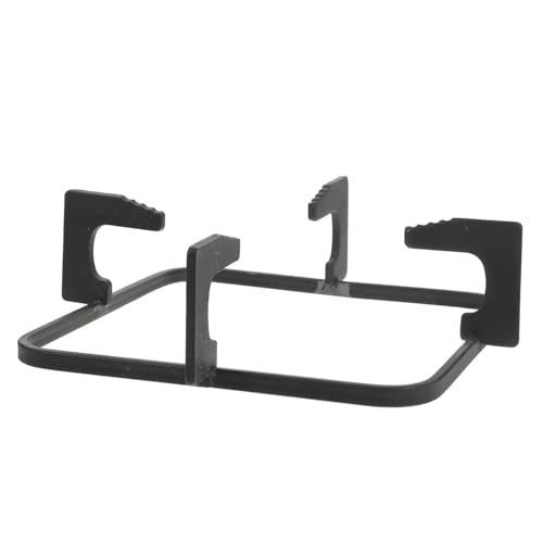 Toddmomy Support de Cuisinière Gaz Carré Antidérapant Noir Accessoire Robuste et Polyvalent pour Plaque Gaz et Brûleur Compatible Plupart des Casseroles
