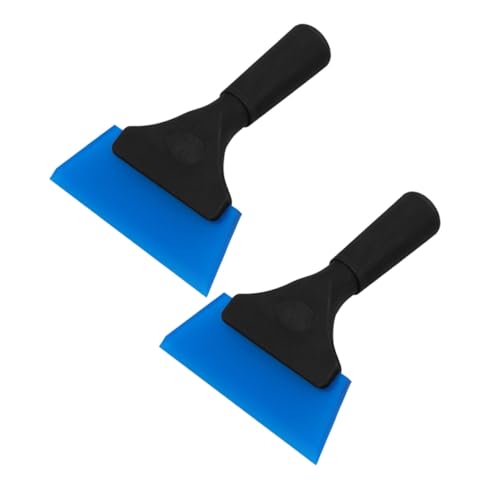 FUNOMOCYA 2 pezzi Spatole per Pellicola Protettiva Auto e Tergivetri Finestra Raschietti Flessibili in PP con Impugnatura Ergonomica per Pulizia Vetri Senza Graffi e Strumenti per Pellicole