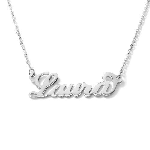 Flowers Collana Vari Nomi in Acciaio lucidissimo. Girocollo Collana con Nome Donna per Essere Sempre al Top. Scegli Il Tuo per Un Ottima Idea Regalo