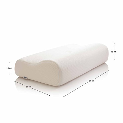 Image of Tempur Original Pillow Medium Firmness, Ergonomic Memory Foam Neck Support Pillow For Larger Frames, For Side and Back Sleepers with Washable Cover, Extra-Large (61 x 31 x 13 /10 cm)