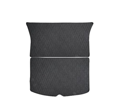 Tapis coffre cuir étanche pour Tesla Model 3 protection sur mesure avec rebords intégraux
