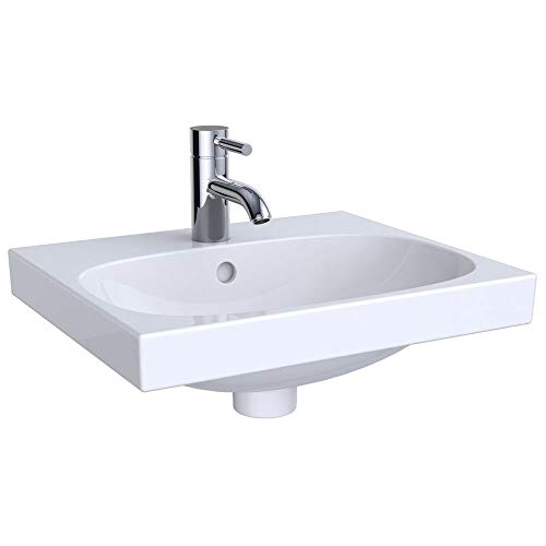 Preisvergleich Produktbild Geberit KG Acanto Handwaschbecken, 450x380mm m. Hl, m. Ül, weiß, KeraTect