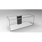 150 Gallon Starfire Glass Aquarium 60x24x24 12mm Eurobraced with Built-in Overflow Box - Image 4