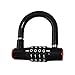 High-Security Bike Chain U-Lock Alloy Steel Anti-Theft Combination Padlock for Travel & Camping High Security Motorcycle with Code