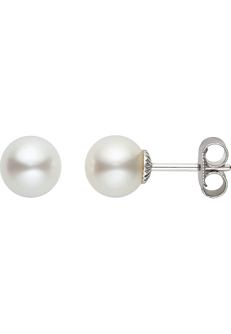 CHRIST Damen-Ohrstecker 925er Silber rhodiniert Süßwasserperle One Size 87475034