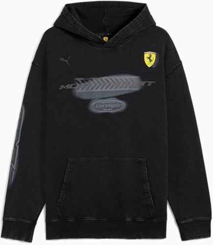 PUMA - Mens Ferrari Race Desert Sun Las Vegas Hoodie, Color Black, Size: Medium