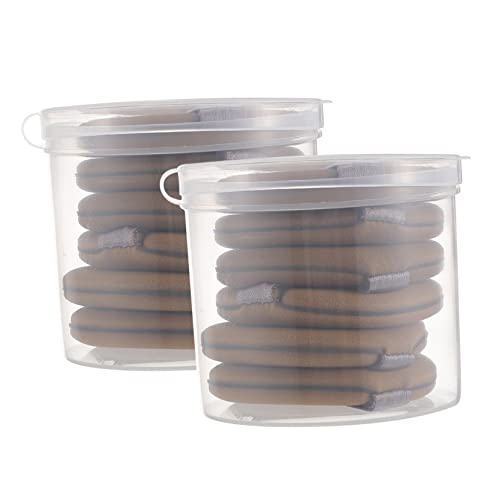 IWOWHERO Facial Makeup Puff Set 12pcs Teardrop Sponges Dry-wet Suitable Gentle on Skin Non-slip for Foundation Concealer Blush