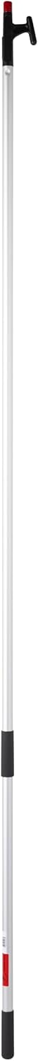 Attwood Marine Boat Hook, Fixed-Length Aluminum Pole with Poly Head for Docking, Mooring, and Retrieving, 8-Foot, Silver, 55008