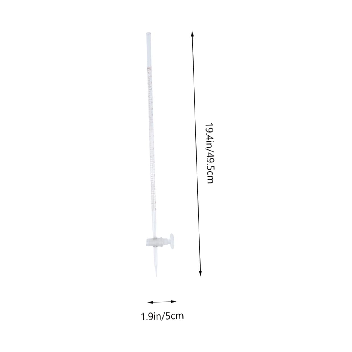Alipis Glas Bürette 10ml für Chemische Labore mit Hitzebeständigem Material und Leichtem Design als Laborinstrument für Mittelschule