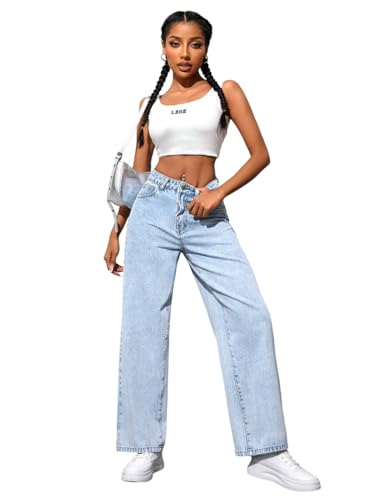 Image of KOTTY Women High Rise Straight Jeans
