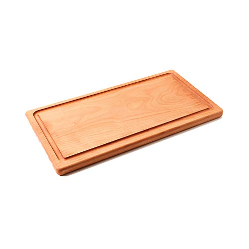 HEISO Schneidbrett mit Saftrinne/Saftrille aus heimischer Buche - Made in Solingen Cover