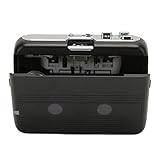 SUNGOOYUE Lettore di Cassette Portatile, ABS, con Radio FM, Funzione di Inversione Automatica, Alimentato Tramite USB o Batteria, Include Cuffie e Cavo di Alimentazione