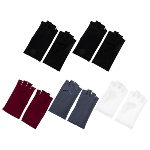 Guantes de protección solar para mujer WHAMVOX en pack multicolor transpirable de media caña