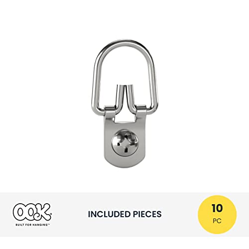 Ook 535916 Readyscrew D-Ring Mirror And Picture Hangers, Steel, Zinc Plated, 25Lbs (14 Set) #TOP1