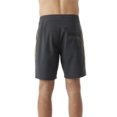 O'NEILL Men's 18 Inch Side Stripe Boardshorts - Quick Dry Swim Trunks for Men with Stretch Fabric and Pockets3