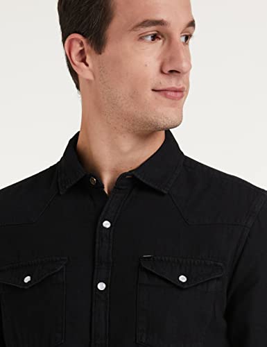 Image of Amazon Brand - INKAST Men's Slim Shirt (AZ-INK-RFS-DN-04 Black 3XL)