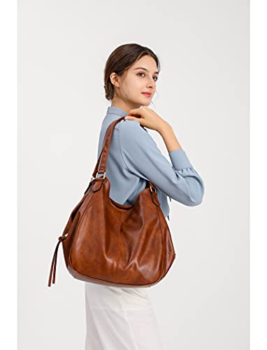 Image of Multi-pocket Shoulder Bag for Women | Fashion Vegan Leather, Daily Tote Purse, for Travel Work Everyday