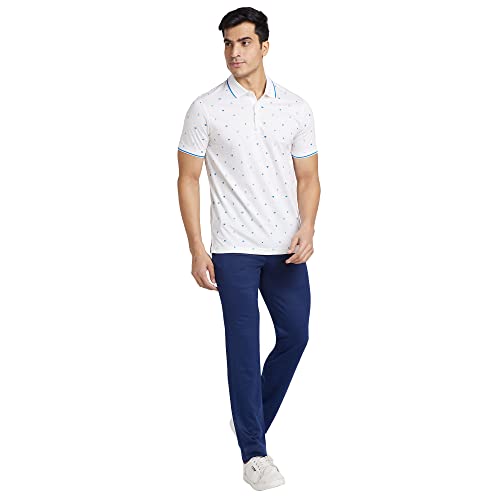 Image of Park Avenue Men's Terry Rayon Blend Solid Pattern Active Fit Flat Front Formal Trouser