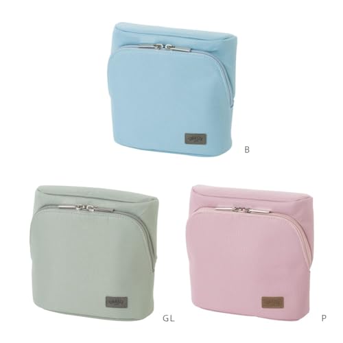 Image of ソニック(Sonic) Sonic Utlim Sma-Sta Ash Wide Mobile Standing Case, Workspace Bag, Converts Into Stand for Smartphone, Stationery, Tech Accessories, Makeup Brush Holder, and More, UT-8655-GL, Moss Grey