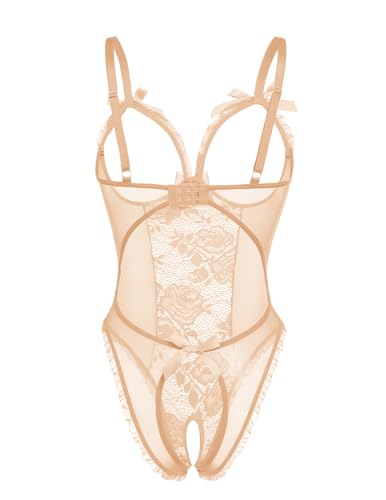Image of Avidlove Women One Piece Lingerie Sexy Lace Babydoll Mini Bodysuit
