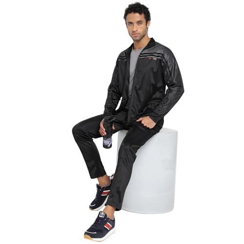 Image of OFF LIMITS Men's Polyester Elan Track Suit (Black X-Large)