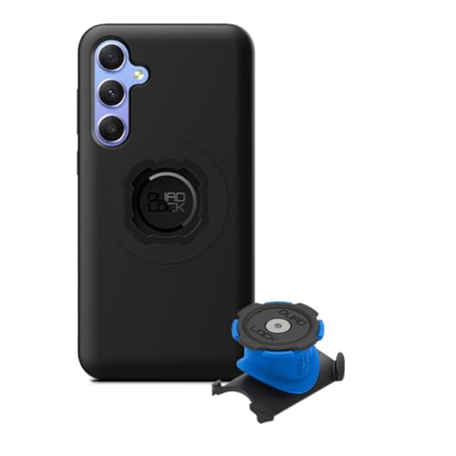 Image of Quad Lock Stem /Handlebar Bike Phone Holder Kit with MAG Phone Case for Samsung Galaxy A55