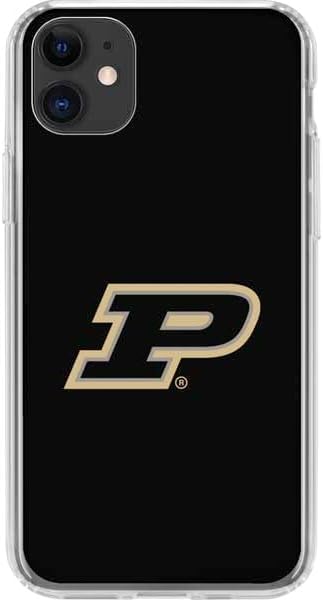 Skinit Clear Phone Case Compatible with iPhone 11 - Officially Licensed Purdue University Purdue Logo Design