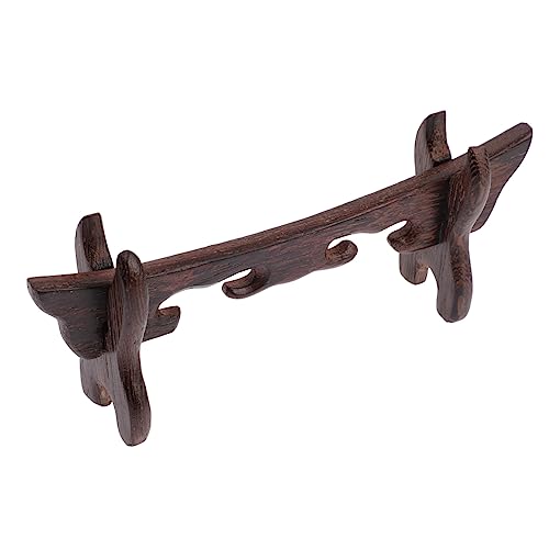 BESPORTBLE Elegant Wood Sword Bracket Sword Display Stand Rack Desktop Storage for Collectors