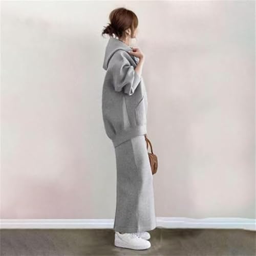 レディース コート ロングスカート セットアップ パーカー タイト