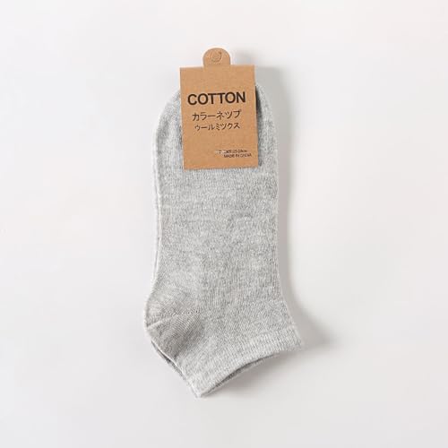 SHU GE Men's Socks,10 Pairs Mens Solid Color Low Cut Ankle Socks Casual Breathable Fashion Cotton Short Tube Boat Socks Hosiery4
